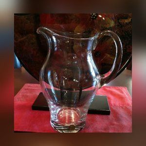 NWT-Block Crystal Mouth Blown Pitcher/Vase Made in Poland